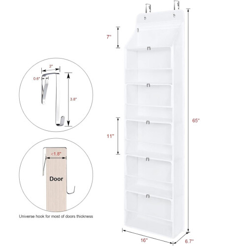 Vertical Hanging Holder Featuring Spacious Sections Designed For 2