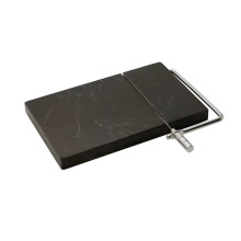 Elegant Marble Cheese Preparation Board With Replaceable-Black