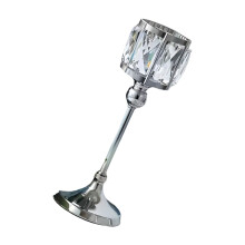 Rustproof Metal Crystal Votive Candle Stand Elegant-silver M