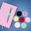 Offices Decoration Sticky Base PU Leather Writing-Purple 5
