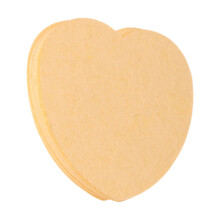 50X Heart Face Sponges Gentle Wood Pulp For Daily-love golden
