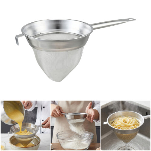 Conical Fine Mesh Strainer For-With bottom bracket 8 inches 2