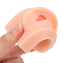 3Pcs Silicone Human Ear Models Flexible Right Ear Practice Set in 3 Colors