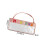 Fashionable Letter Print See Through Cosmetic Bag With-Pink 3