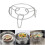 Practical Metal Steaming Rack With Elevating Legs-4 Inches 3