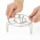 Practical Metal Steaming Rack With Elevating Legs-4 Inches 7