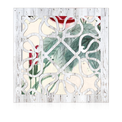 Wooden Rustics Square Wall Mirror Retro Styles-2 pack 1