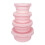 Conteneur de stockage de cuisine-Ensemble rose 4 pièces 1