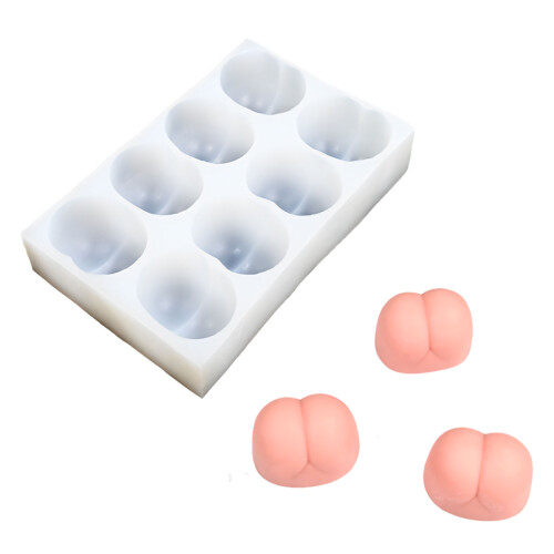 Funny Puddings Molds In Booty Design With Ergonomic Handle-S