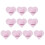 Offices Decoration Sticky Base PU Leather Writing Utensils-Pink 1