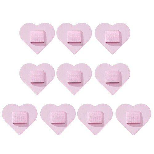 Support de stylo en forme de cœur, accessoire de bureau-Rose