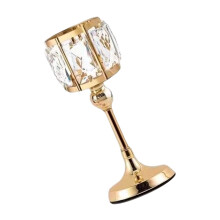Metal Crystal Tealight Candle Holders Votive Candle Cup-gold S