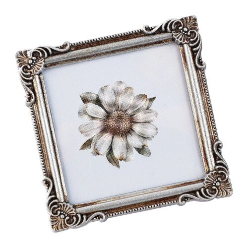 Antique Ornate Photo Frame Retro Picture Frame-old silver