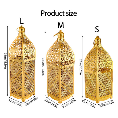Multipurpose Moroccans Themed LED Lantern For Tabletop Or-L 1
