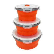 Boîte en plastique durable d'épargnants-Ensemble 3 pièces rouge