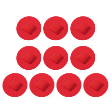Kantoren Decoratie Kleverige basis PU-leer Schrijfgerei-Rood