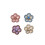 Sophisticated Florals Pattern Cufflinks Metal Button For-pink 6