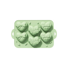 Easy Releasing Heart Shape Silicone Mold Perfect for-Green