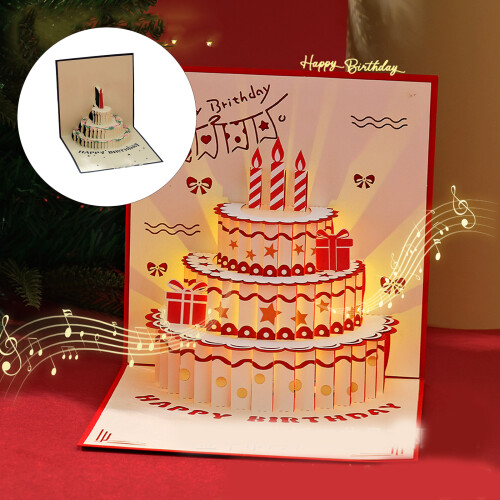 Creative Standing Cake Greeting Card With Eye Catching 3D-3 2