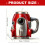 Artistic Resin Mug with Rockets Shape Funny Space Theme Double 3