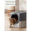 Practical Metal Plastic Cats Toilet Pan Easyly Maintenance-5 5