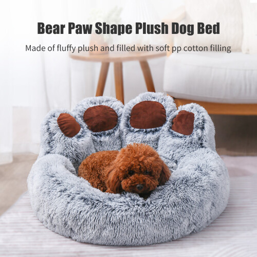 Cosy Bear Paw Pet Bed Plush 2