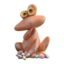 Ornement drĂ´le de grenouilles Ă bouche tordue, Sculpture-Rose