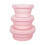 Lot de 3/4 récipients de stockage des-Ensemble 3 pièces rose 1