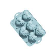 Mehrzweck-Herz-Silikon-Backform, sicher für hohe und-Blau