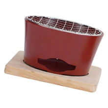 Cast Aluminum Hibachi Grills For Indoor Outdoors Tea-Red L