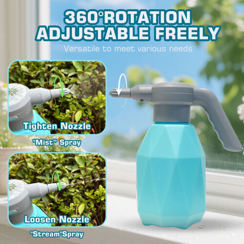 Birchtree BIRCHTREE Electric Garden Sprayer Bottle 2L USB Type-C with Adjustable Nozzle 2