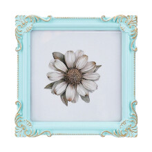 Retro Picture Frame,Mini Antique Ornate Photo Frame-light blue