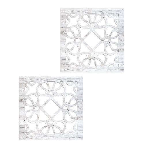 Wooden Rustics Square Wall Mirror Retro Styles-2 pack