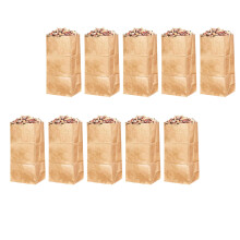 Lot de 10 sacs à feuilles en papier artisanal de- impression