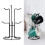 Strong Metal Coffee Mug Organizer Features 6 Spacious-Black 3