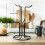 Strong Metal Coffee Mug Organizer Features 6 Spacious-Black 4