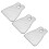 Beard Apron Shaving Cape 110x75cm Reusable Polyester Wide Coverage for Home and Salon White 1