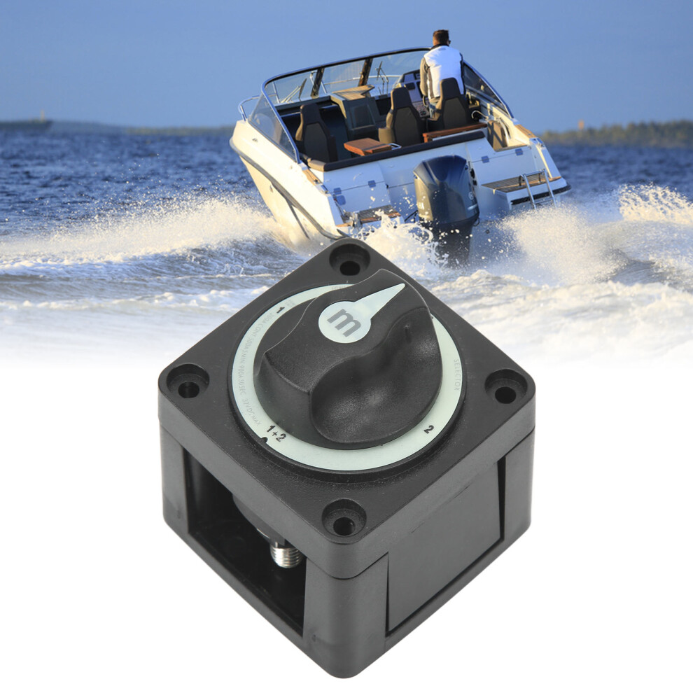 4-Position Marine Battery Selector Switch Isolator Power Cutoff For Boat Rv 7641356556921