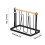 Practical Metal Cup Organizer with Angled Design Iron-Black 5