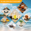 6/12Pcs Silicone Drink Coasters With Holder Set Prevention On-6 3