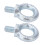 Lifting Eyebolts M20 Galvanized Carbon Steel 2PCS Deep Threaded Ring Bolts 16