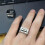 (Love) Creative Mood Control Ring, Fu*k Rotatable Spinner Ring, Anxiety Adjustable Retro Open Ring 5