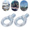 2PCS M22 Galvanized Carbon Steel Eyebolts, Deep Threaded Lifting Rings 13