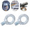 2PCS M22 Galvanized Carbon Steel Eyebolts, Deep Threaded Lifting Rings 15