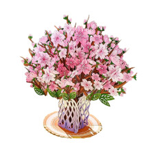 Charm 3D Standing Cards Life Like Cherries Blossom Display-1