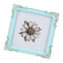 Retro Picture Frame,Antique Ornate Photo Frame Old-light blue