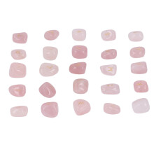 25Pcs Natural Rune Stones Set with Storage Bag for Meditation & Divination