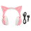 Pink Cat Ear Bluetooth Headset Stereo with Mic, 360mAh, 10m Range 2