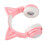 Pink Cat Ear Bluetooth Headset Stereo with Mic, 360mAh, 10m Range 16