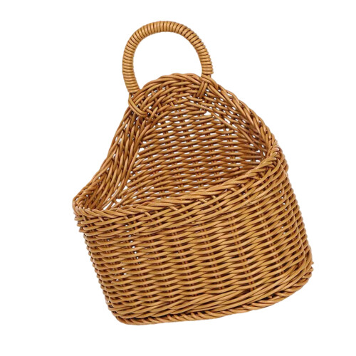 Natural Willows Wall Basket Hanging Planter-Oval hanging basket